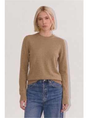 NWT Everlane Organic Cotton Long Sleeve Size S in Beige Tan